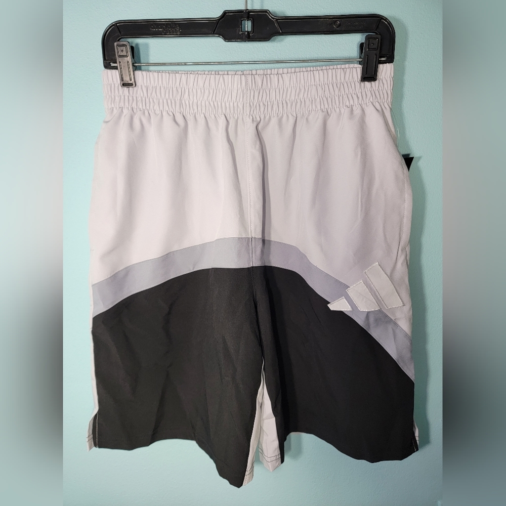 Adidas Boy's Galaxy Woven Shorts Dash Grey XL NEW with TAGS